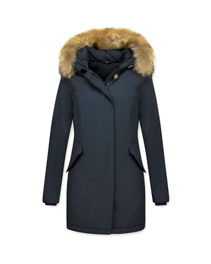 TheBrand Parka jas met bontkraag