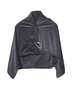 Casa di Elturo Usb verwarmde poncho – usb verwarmde poncho warmte deken 2-in-1 zachte