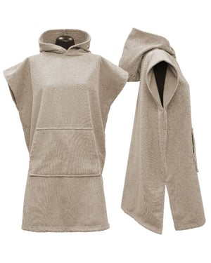 Unique Living poncho beach 80x100cm stone