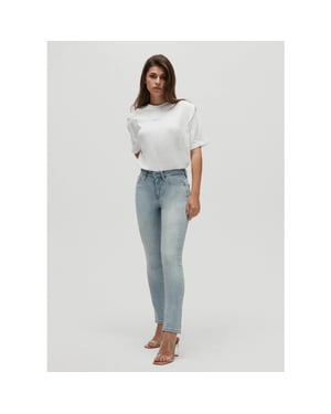 Homage to Denim Licht stretchy straight jeans sarah