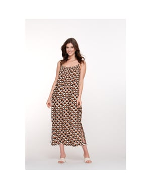 Geisha dress 57338-20 999 black tobacco