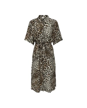 Jacqueline de Yong Barbara 2/4 midi shirt dress