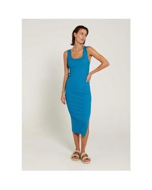 Norr Sherry tank dress ibiza blue -