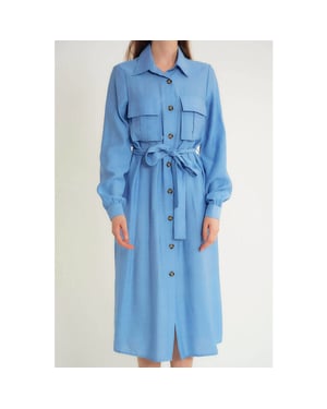 Robin-Collection Lange jurk m34769