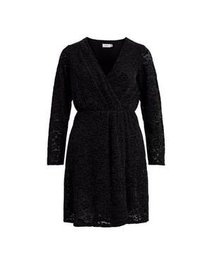 Vila Vibeaut lace v-neck ls dresssu -