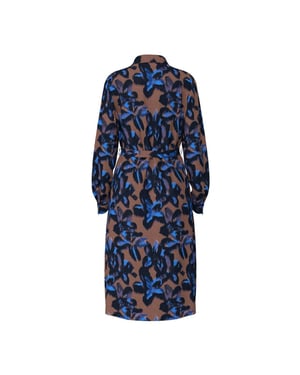 Vila Vidogma ria ls mid calf shirt dres dessin