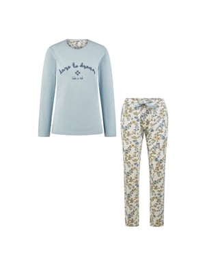 By Louise Dames pyjama set lang dare to dream bloemen print