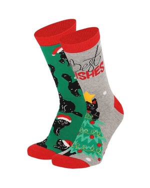 Apollo Dames foute kerstsokken christmas 2-pack