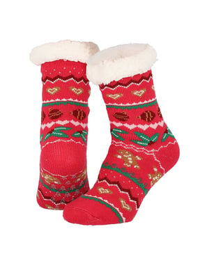 Apollo Dames home socks kerst huissokken kerstsokken