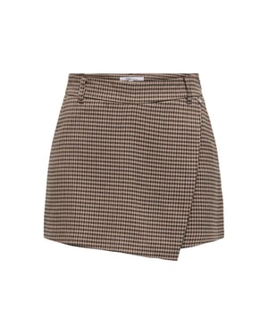 Only Onllettie life mw check skort tlr dessin