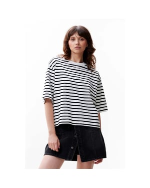 Catwalk Junkie 2402080200 loose fit stripe t-shirt