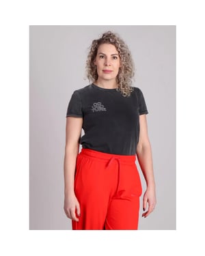 Co'Couture Siaracc acid outline tee donker
