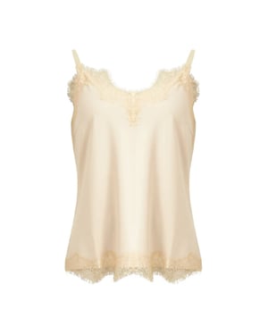 Coster Copenhagen Nude lace top met kant
