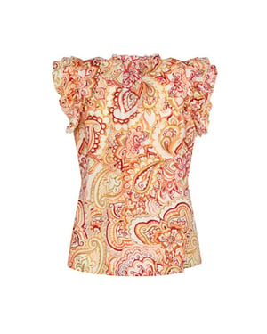 Elvira Collections Top elisa paisley orange