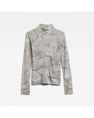 G-Star Turtle neck slim aop l\s wmn dessin