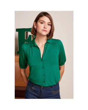 King Louie 09477 carina blouse viscose green
