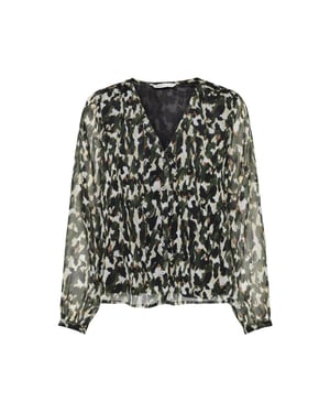 Only Onlluna ls v-neck top cs ptm dessin