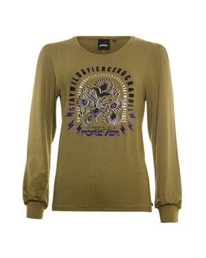 Poools T-shirt 333233 olive
