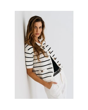 MAICAZZ Nilla-vest offwhite/black su25.65.204