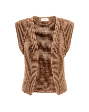 Only Onlloui vest ex knt camel