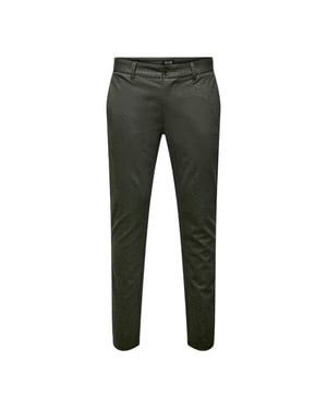 Only & Sons Onsmark tap herringbone 2911 pant n olijf