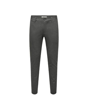 Only & Sons onsmark slim check 020960 pant 22034297 jet black