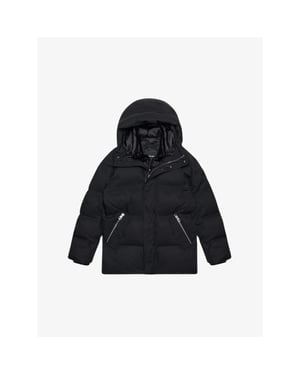 Antony Morato Mannen winterjas in dobby techno fabric with contrast in washed