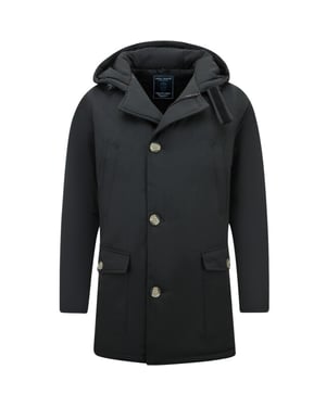 Enos Lange parka met capuchon