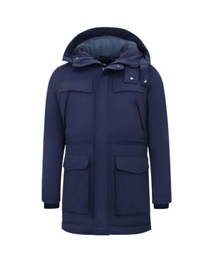 Enos Lange winterjassen met capuchon