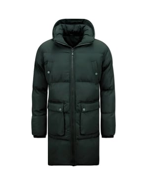 Local Fanatic Lange puffer winterjas met capuchon 3361