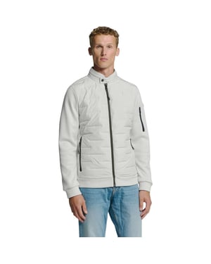 No Excess Jacket short fit sealed knitted mix chalk