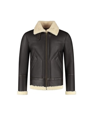 Cycas D'or Hunter shearling chocolate bruin lammy coat chocolade bruin
