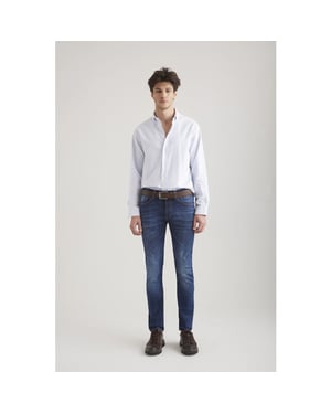 Cup of Joe Leo heren slim-fit jeans space blue