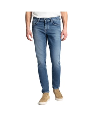 Dstrezzed Sir b tapered fit jeans classic worn blue