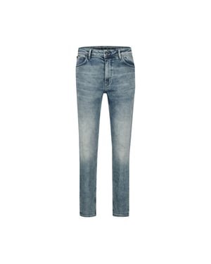 Purewhite The jone w0500 blue denim