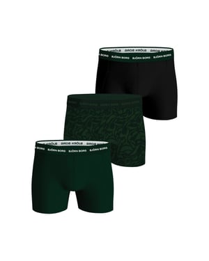 Björn Borg Björn borg cotton stretch boxershorts 3-pack – zwart, donker & print