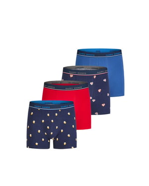Happy Shorts Heren boxershorts oktoberfest bier/gingerbread 4-pack