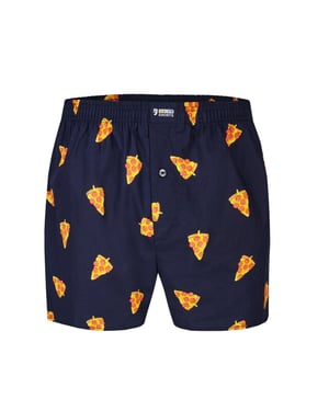 Happy Shorts Wijde boxershort heren pizza print