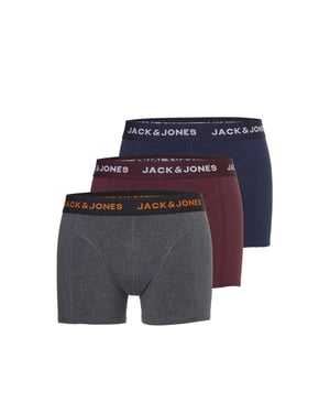 Jack & Jones Heren boxershorts trunks jacblack friday multicolor 3-pack