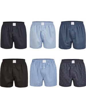 MG-1 Wijde boxershorts heren 6-pack d929 multipack