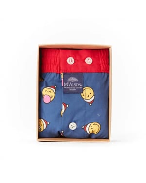 Mc Alson Kerst sileys blauw