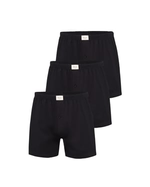 Phil & Co Wijde boxershorts heren jersey stretch effen 3-pack