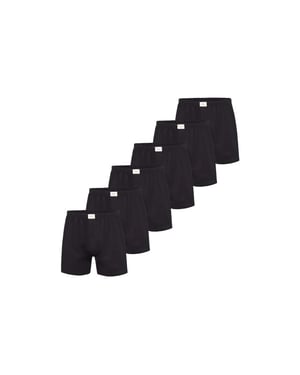 Phil & Co Wijde boxershorts jersey stretch effen 6-pack