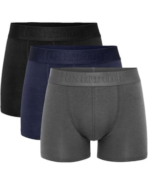 Resteröds Bambu 3-pack blue & black & grey