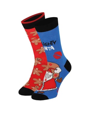 Apollo Foute kerstsokken heren 2-pack naughty santa
