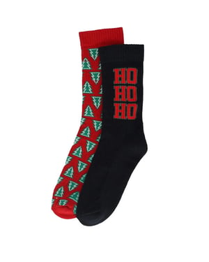 Apollo Kerstsokken heren dames navy / rood sportsokken 2-pack