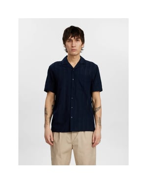 Anerkjendt Akeon emb s/s shirt sky captain 3059