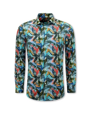 Bread & Buttons Met lange mouwen slim fit