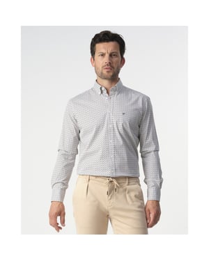 Campbell casual overhemd met lange mouwen