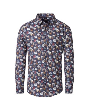Casamoda Heren overhemd 454486300 100 blue